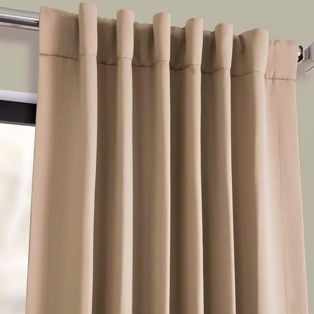 Cartridge Pleat Curtains (Blackout)