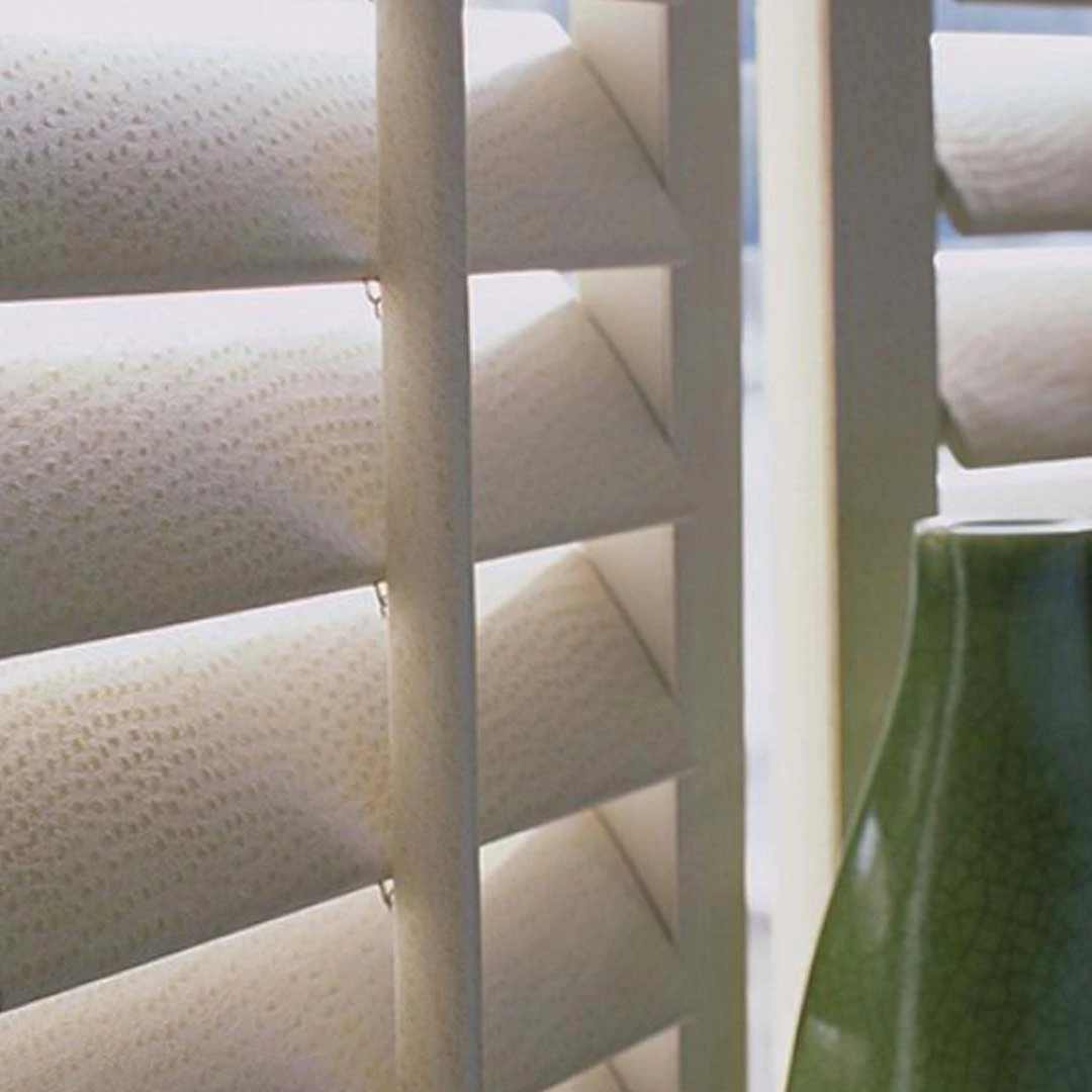 Faux Leather and Suede Shutters