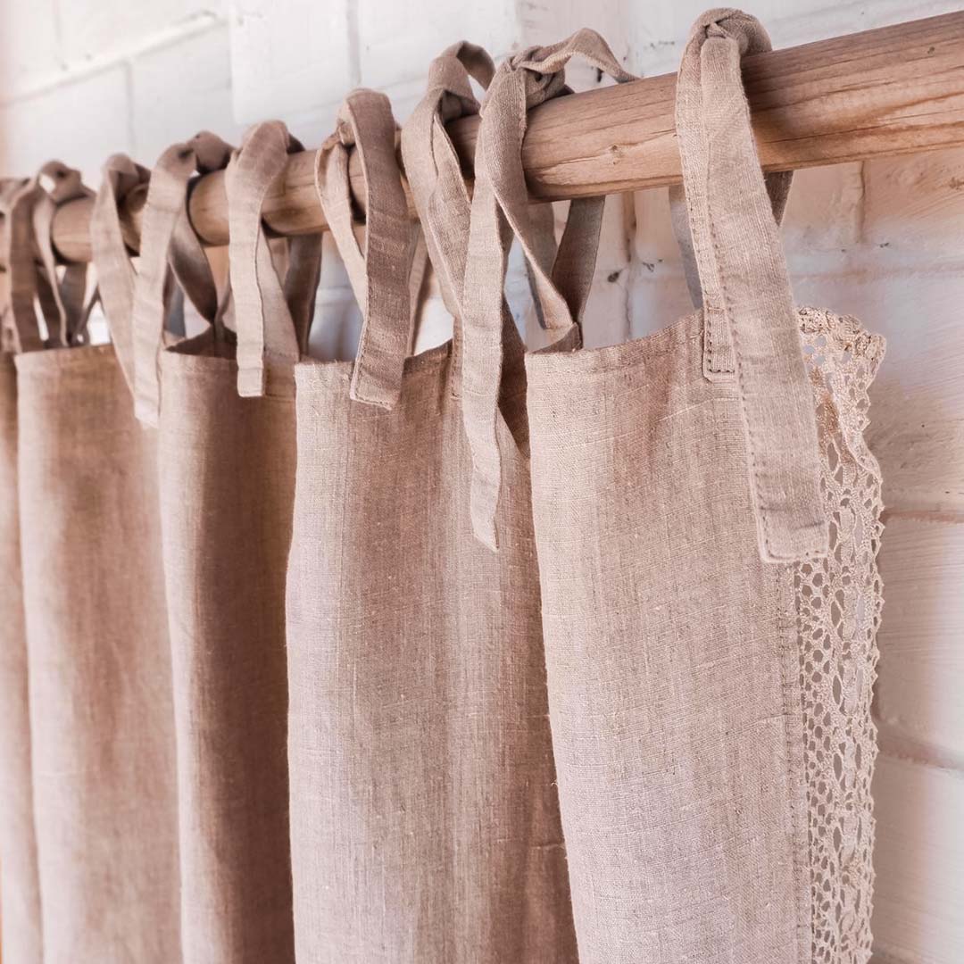 Tie Top Curtains (Blackout)