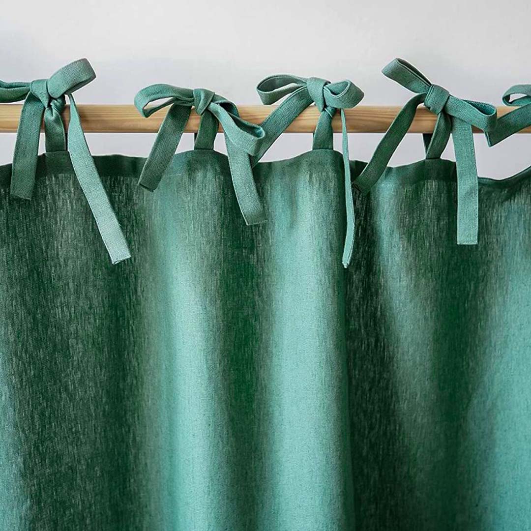 Tie Top Curtains (Dimout)